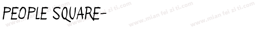 PEOPLE SQUARE字体转换